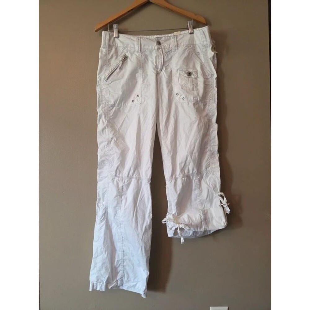 Y2k maurices white low rise cargo pants